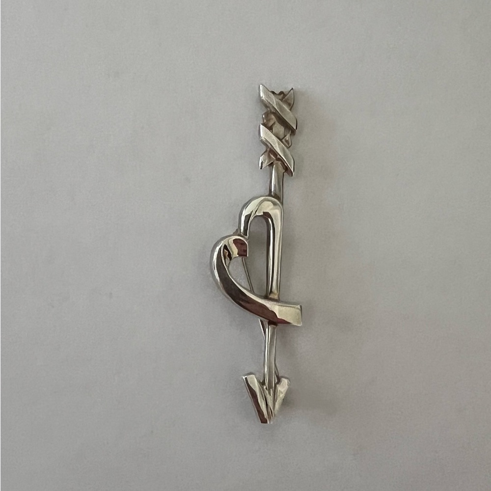 Tiffany & Co, Paloma Picasso sterling silver pin.